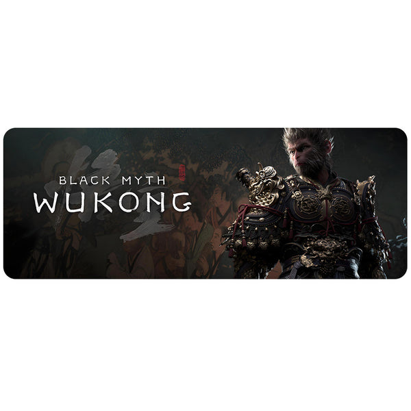 Black Myth: Wukong Large Gaming Mouse Pad,Mouse Pad Gaming 31.5 x 11.8 in Mouse Mat Desk Pad,Large Desk Mat