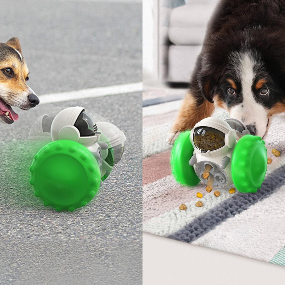 Treat Interactive Dog Toys,Tumbler Robot Dog Treat Puzzle Toys & Treat  Dispensing Dog Toys,Puppy Slow Feeder Toys for Small and Medium Dogs 